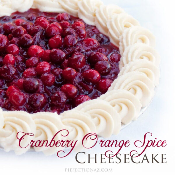 Cranberry Orange Spice Cheesecake