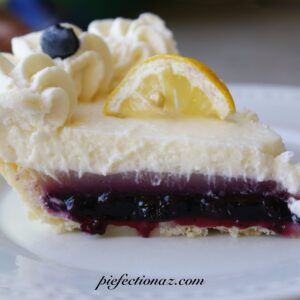 Lemon Blueberry Sour Cream Pie