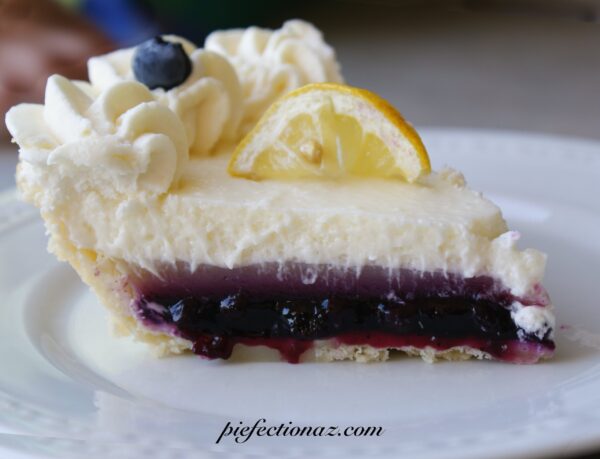 Lemon Blueberry Sour Cream Pie