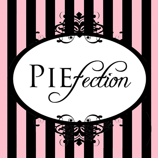 piefection logo with stripes